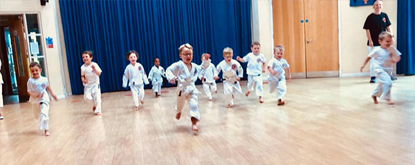 Karate classes for tots in Cardiff